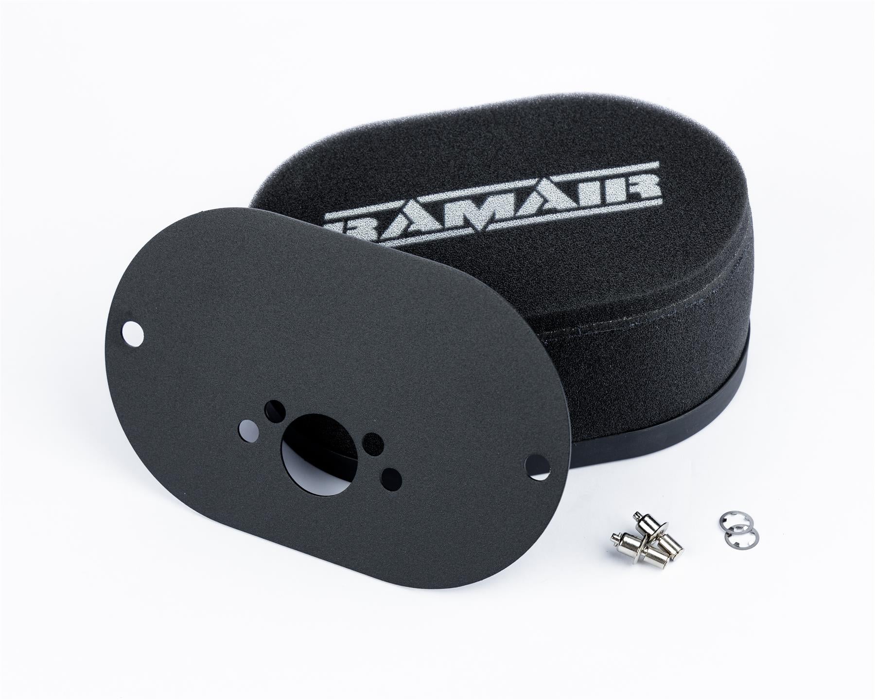 Ramair Carburettor Foam Air Filter with Baseplate to fit SU HS4, HIF4, HIF38 1.5in (Mini Offset) - 65mm Internal Height