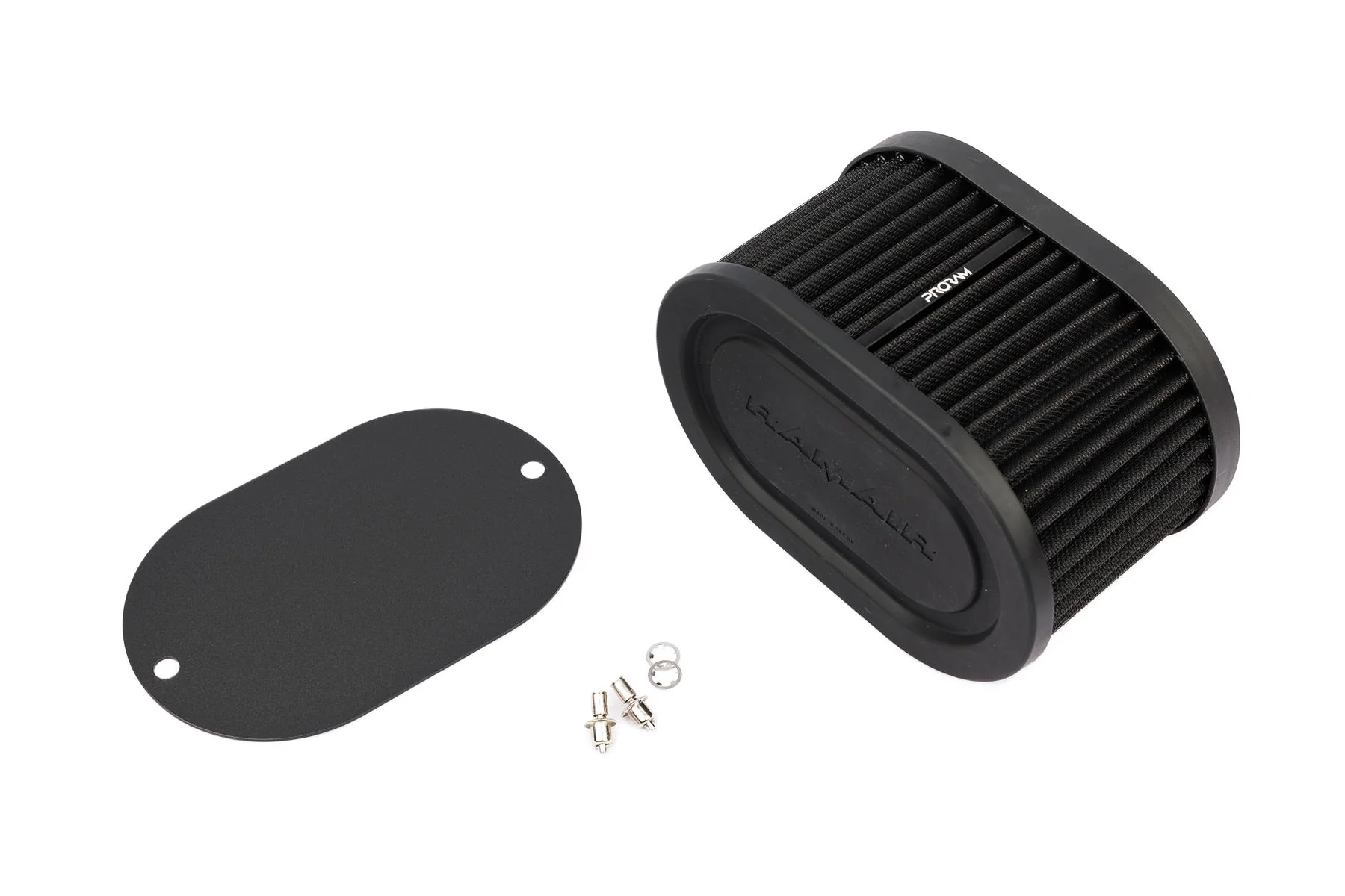 Ramair Pleated Carb Intake Air Filter MultiFit Blank Plate 100mm Int Height