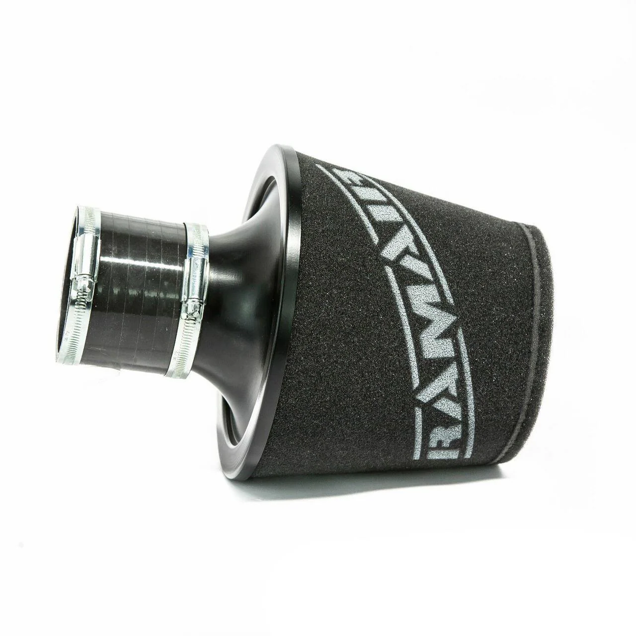 Ramair Ramair Large Foam Filter Aluminium Base 80mm (3.1inch) OD Black with Silicone Coupler