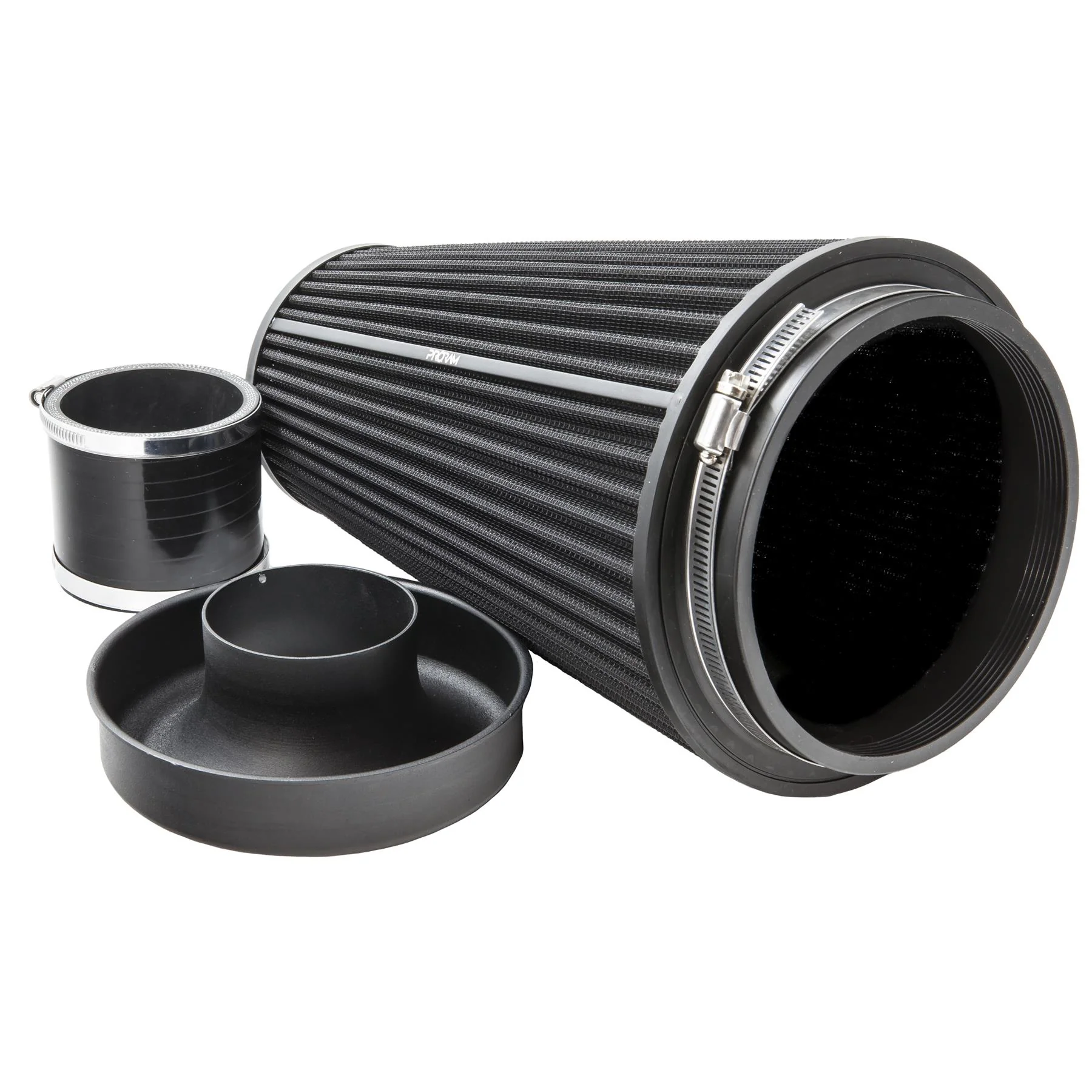 Ramair Ramair Pleated Pleated 102mm (4inch)ID Neck XLarge Cone Air Filter with Velocity Stack and Coupling