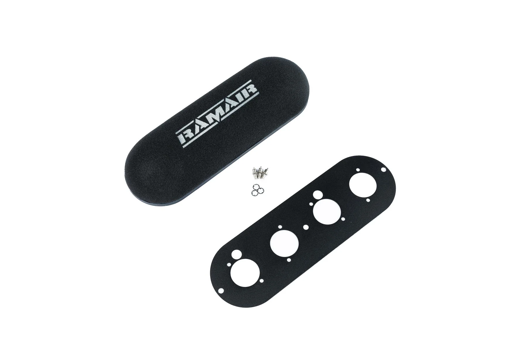 Ramair Twin Domed Carb Air Filter & Baseplate to fit Lotus Twin Cam 1558cc - 125mm Internal Height