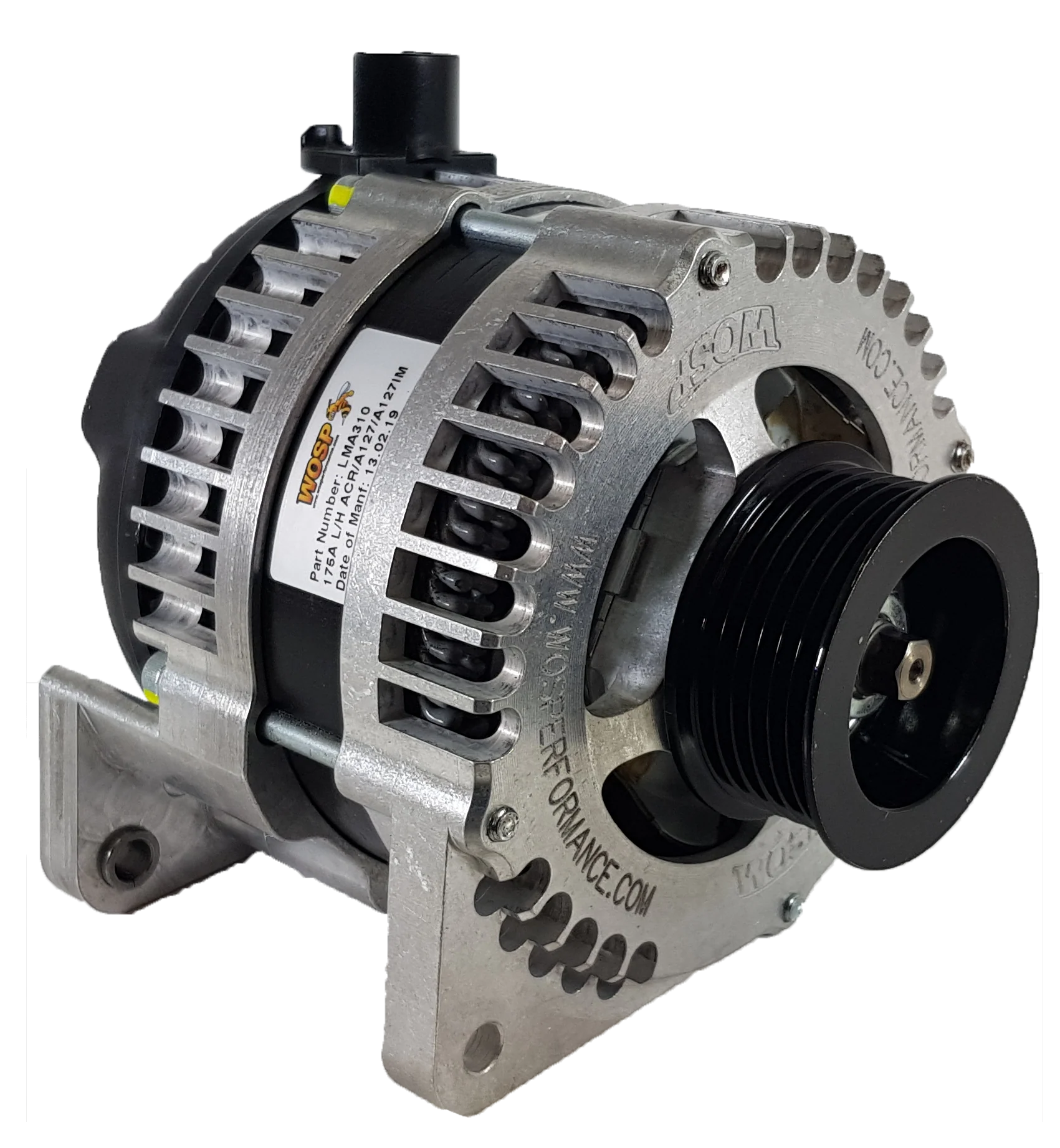 Wosp 175A Lucas type LH Mount Race Alternator (6PK) (LMA310-6PK)