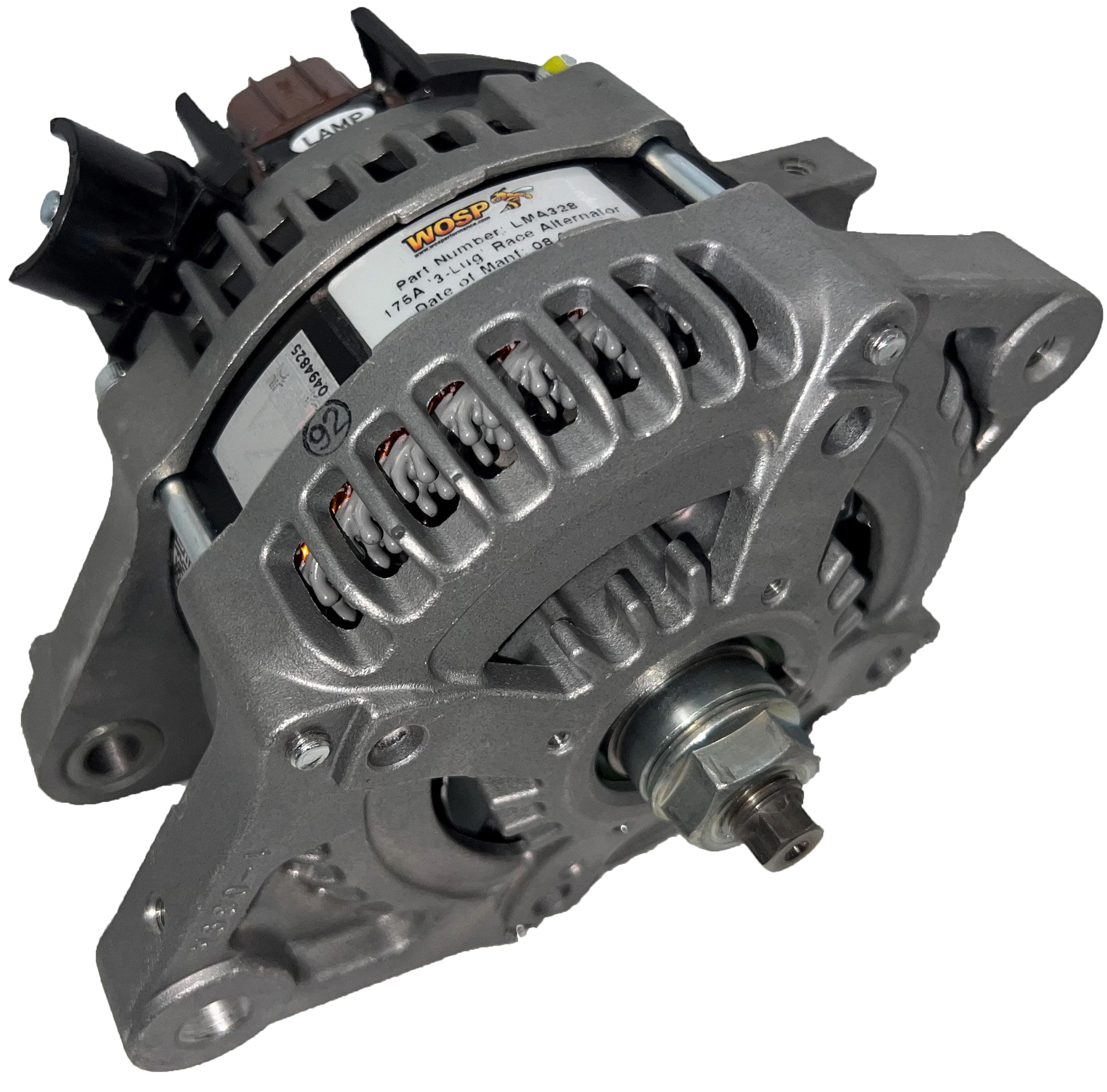Wosp 320A (180A) Universal 3-Lug Race Alternator (LMA328-HO)