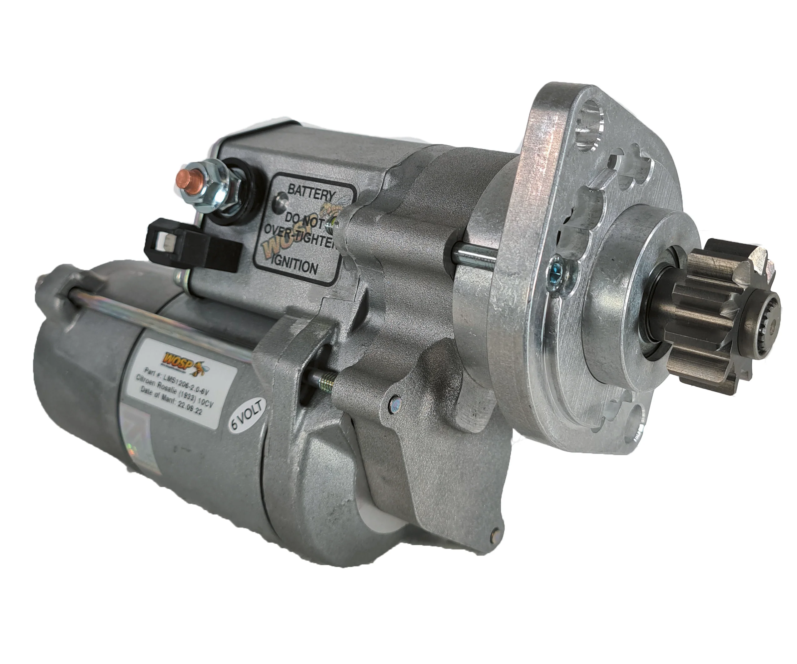 Wosp Citroen Rosalie (10 CV) high torque starter motor ( 6 Volt ) (LMS1206-6V)