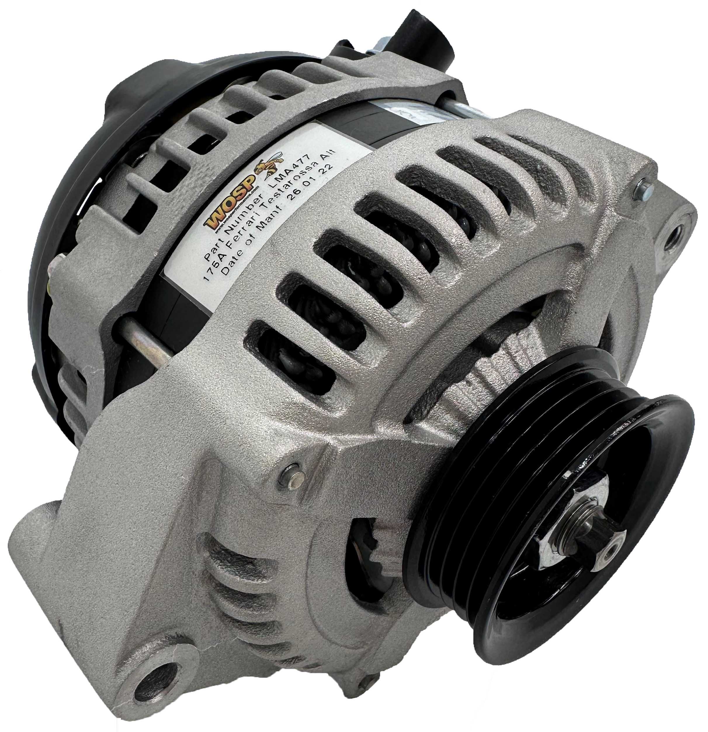 Wosp Ferrari Testarossa 320A Alternator (multi-groove pulley) (LMA477-HO)