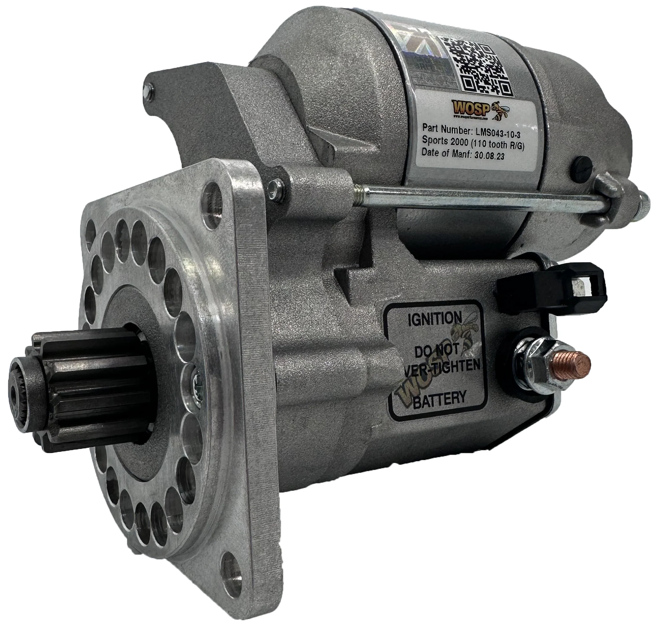 Wosp Ford Pinto engine (110 tooth ring gear) 10 tooth / 3 bolt high torque starter motor (LMS043-10-3)