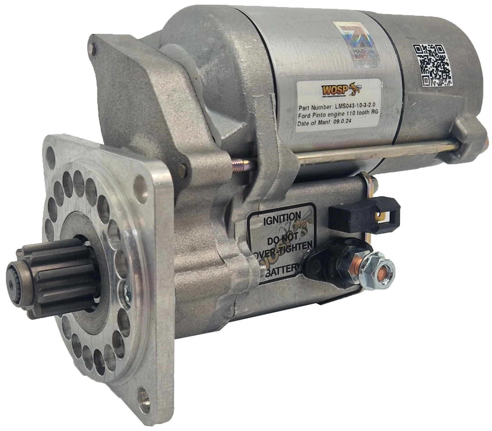 Wosp Ford Pinto engine (110 tooth ring gear) 10 tooth / 3 bolt super-duty starter motor (LMS043-10-3-2.0)