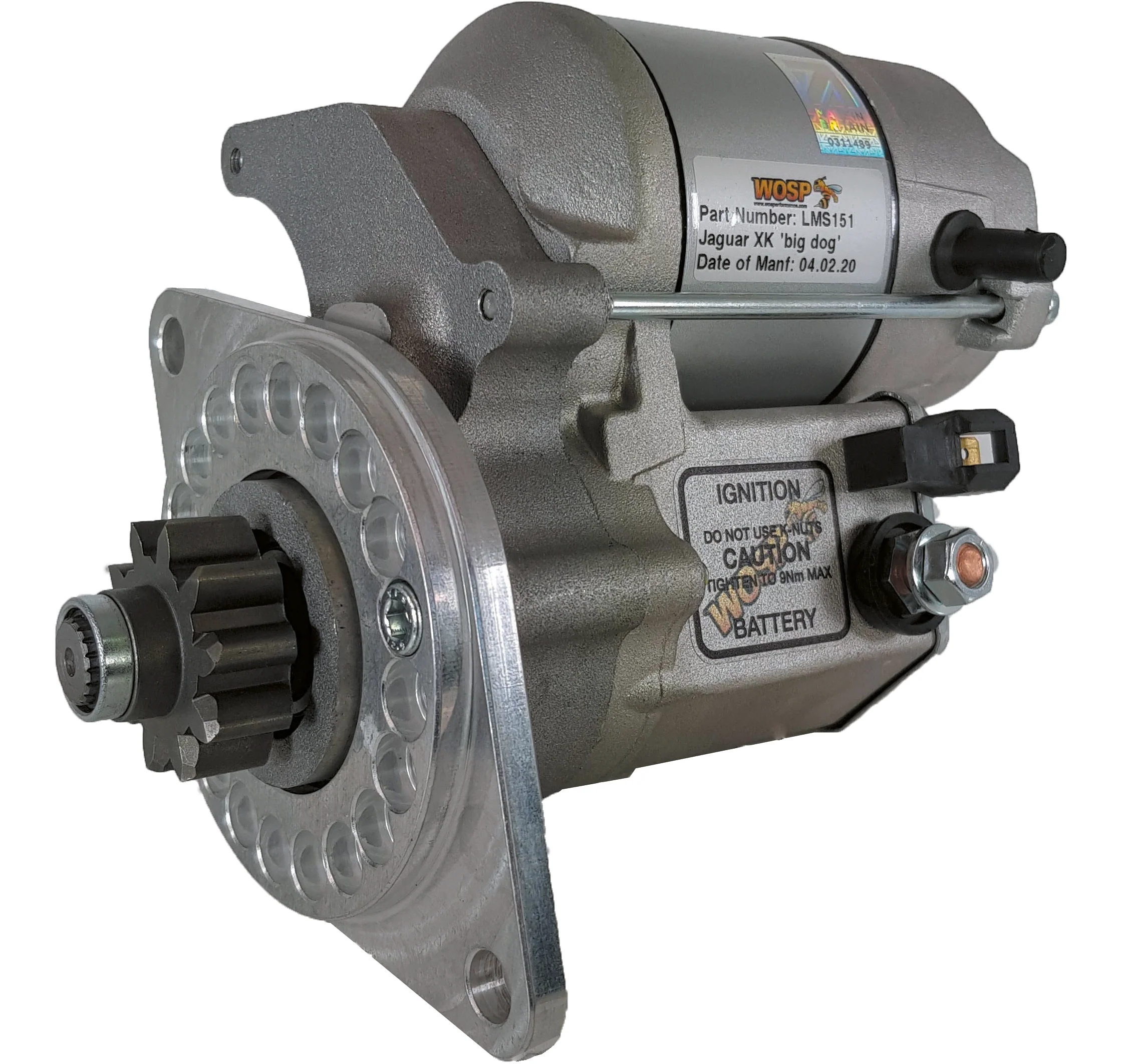 Wosp Jaguar XK (104 tooth ring gear) high torque starter motor (LMS151)