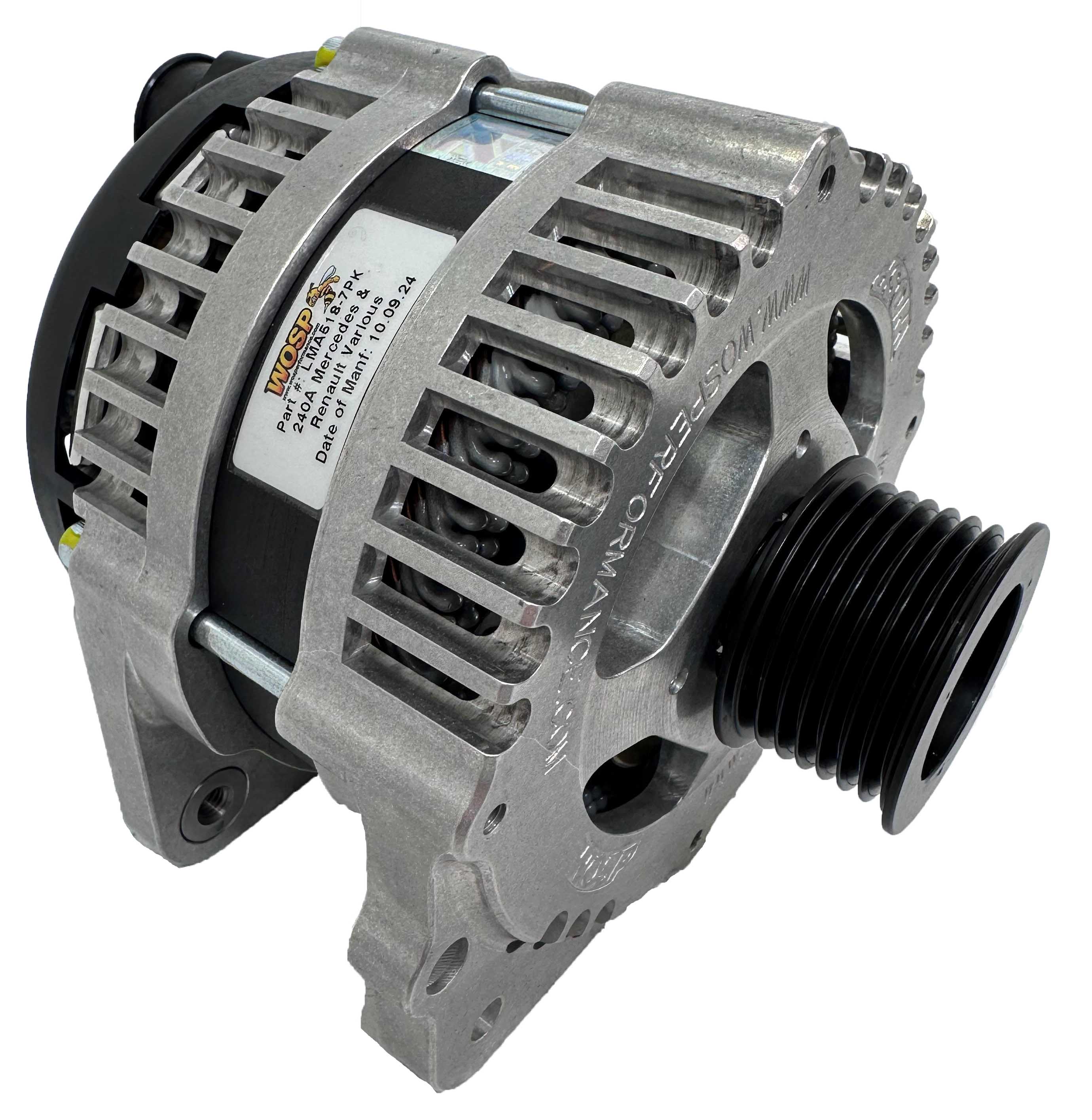 Wosp Mercedes & Renault Various 180A Alternator (LMA518-LO-7PK)