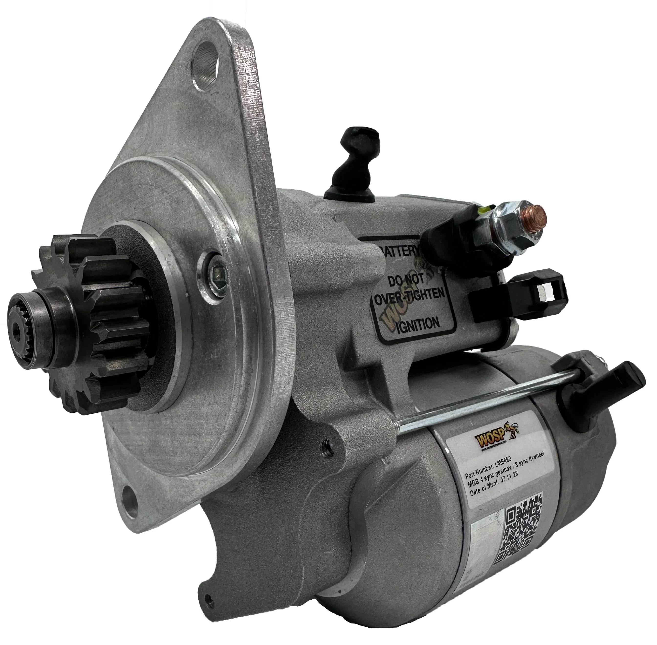 Wosp MGB 4-sync engine and back plate (3-sync flywheel) high torque starter motor (LMS490)