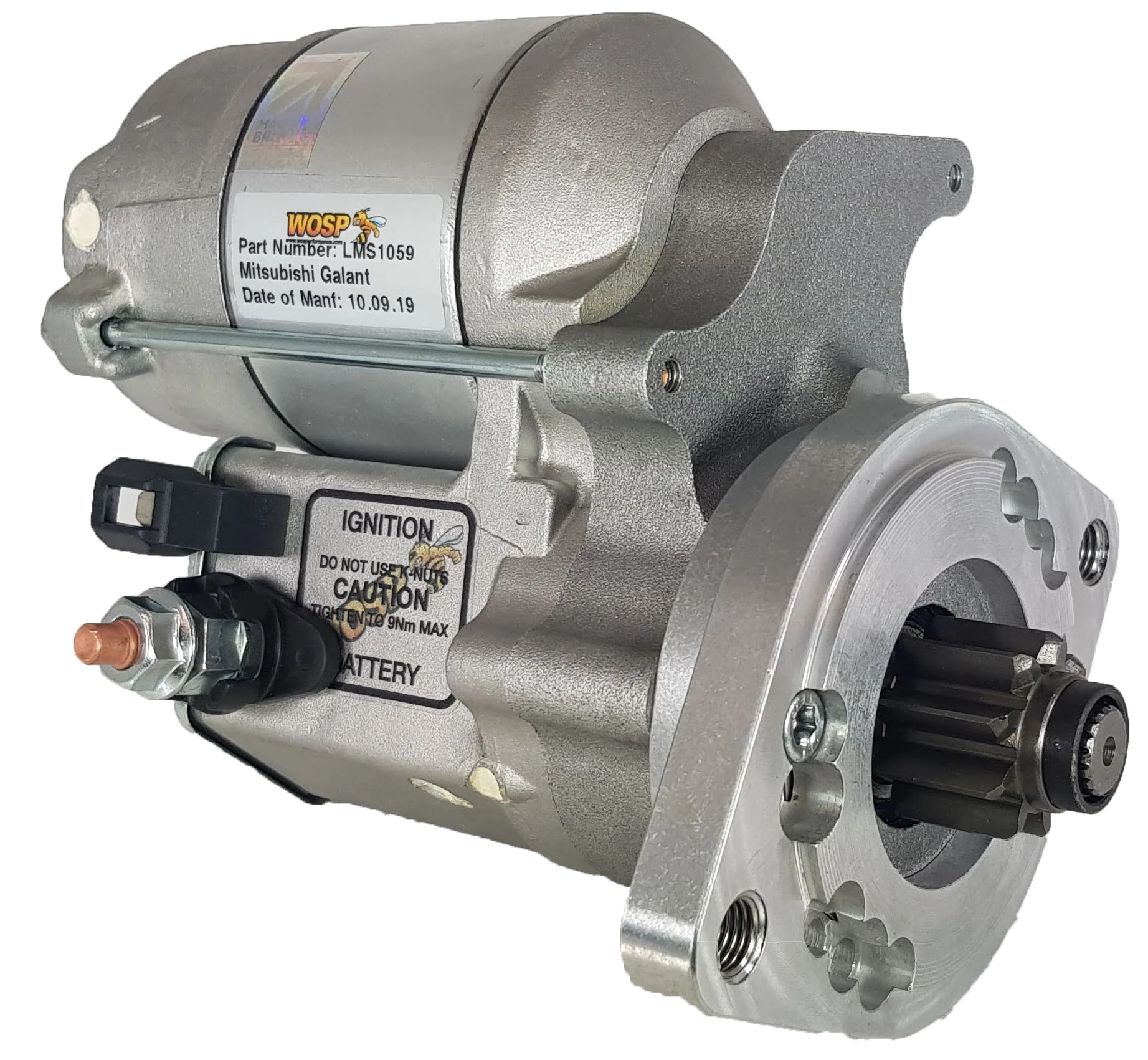Wosp Hyundai / Mitsubishi Evo 1 / 2 / 3 & Kia 'Various' high torque starter motor (LMS1059)