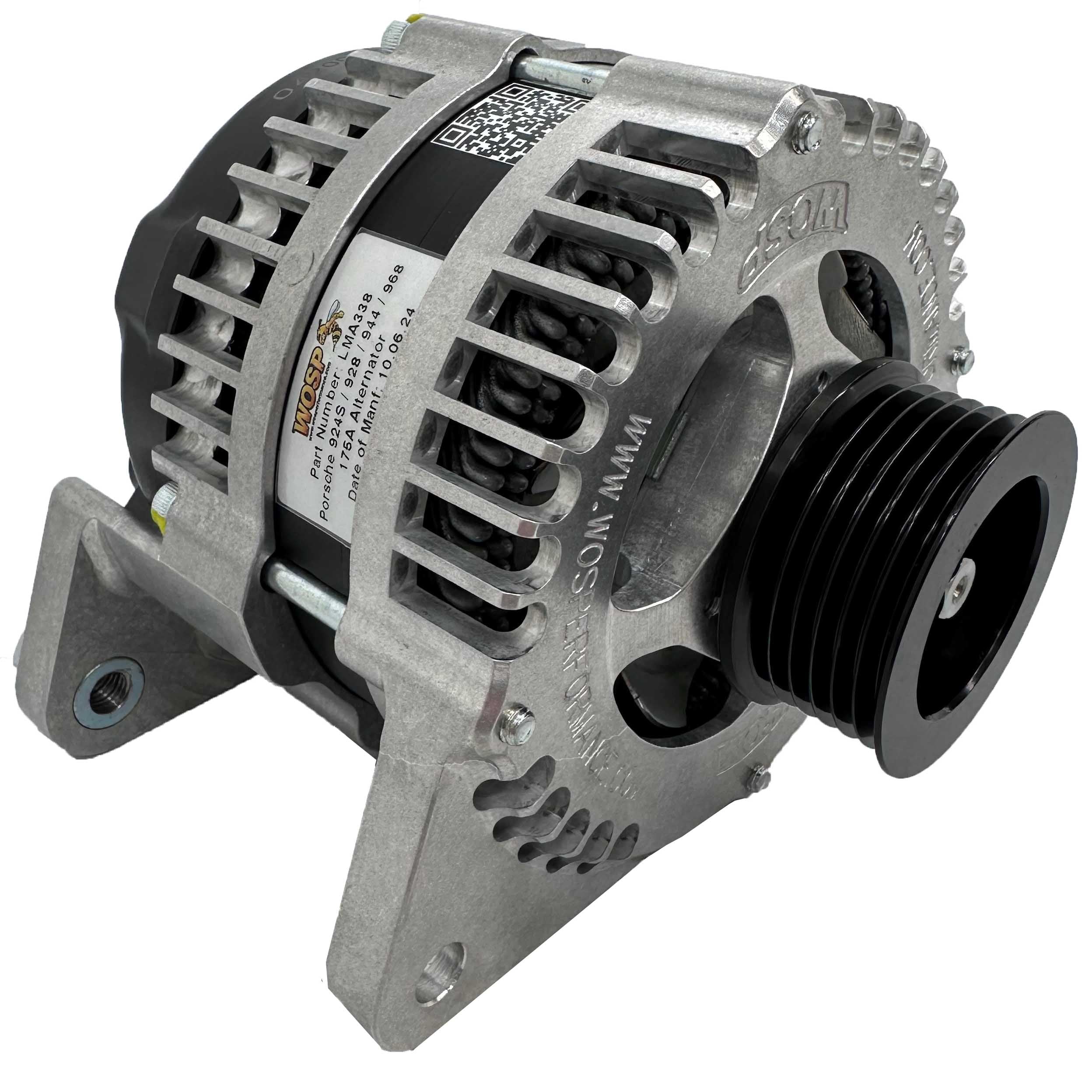 Wosp Porsche 924S / 928 / 944 / 968 320A Alternator (LMA338-HO)