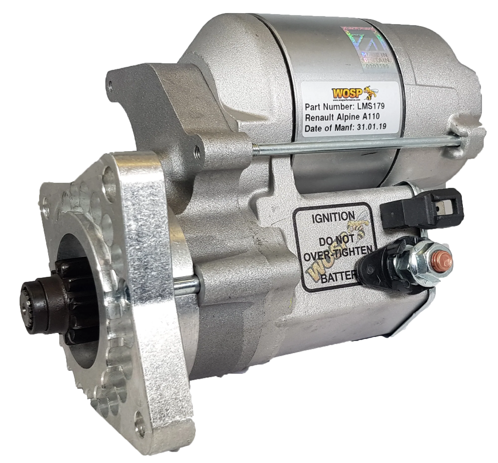 Wosp Renault Alpine A110 / R4 / R5 / R7 / R12 / R15 / R16 / R17 high torque starter motor (LMS179)