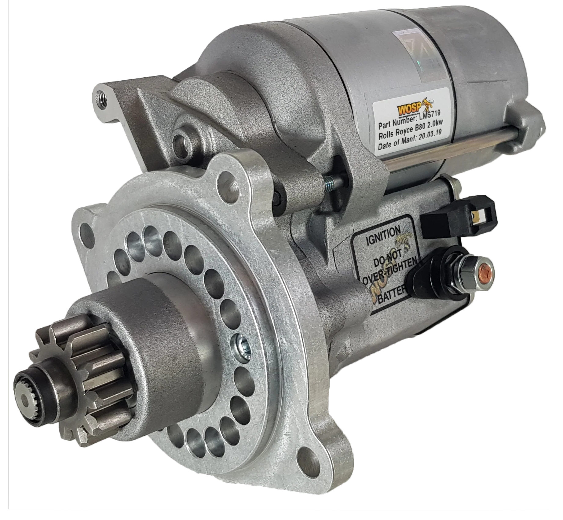Wosp Austin Champ & Rolls Royce B40 / B60 / B80 Military engine super-duty starter motor (LMS719)