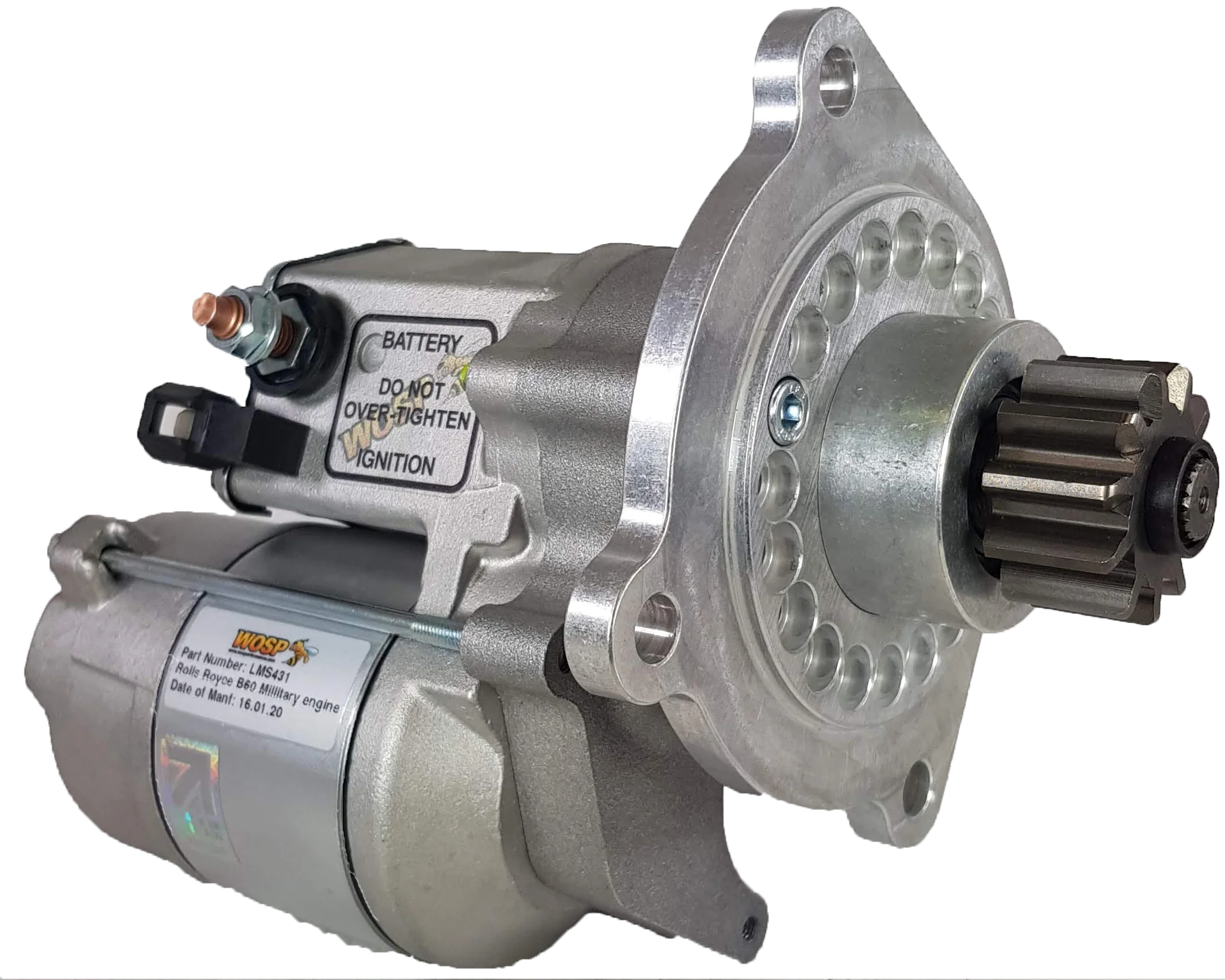 Wosp Austin Champ & Rolls Royce B40 / B60 / B80 high torque starter motor (LMS431)