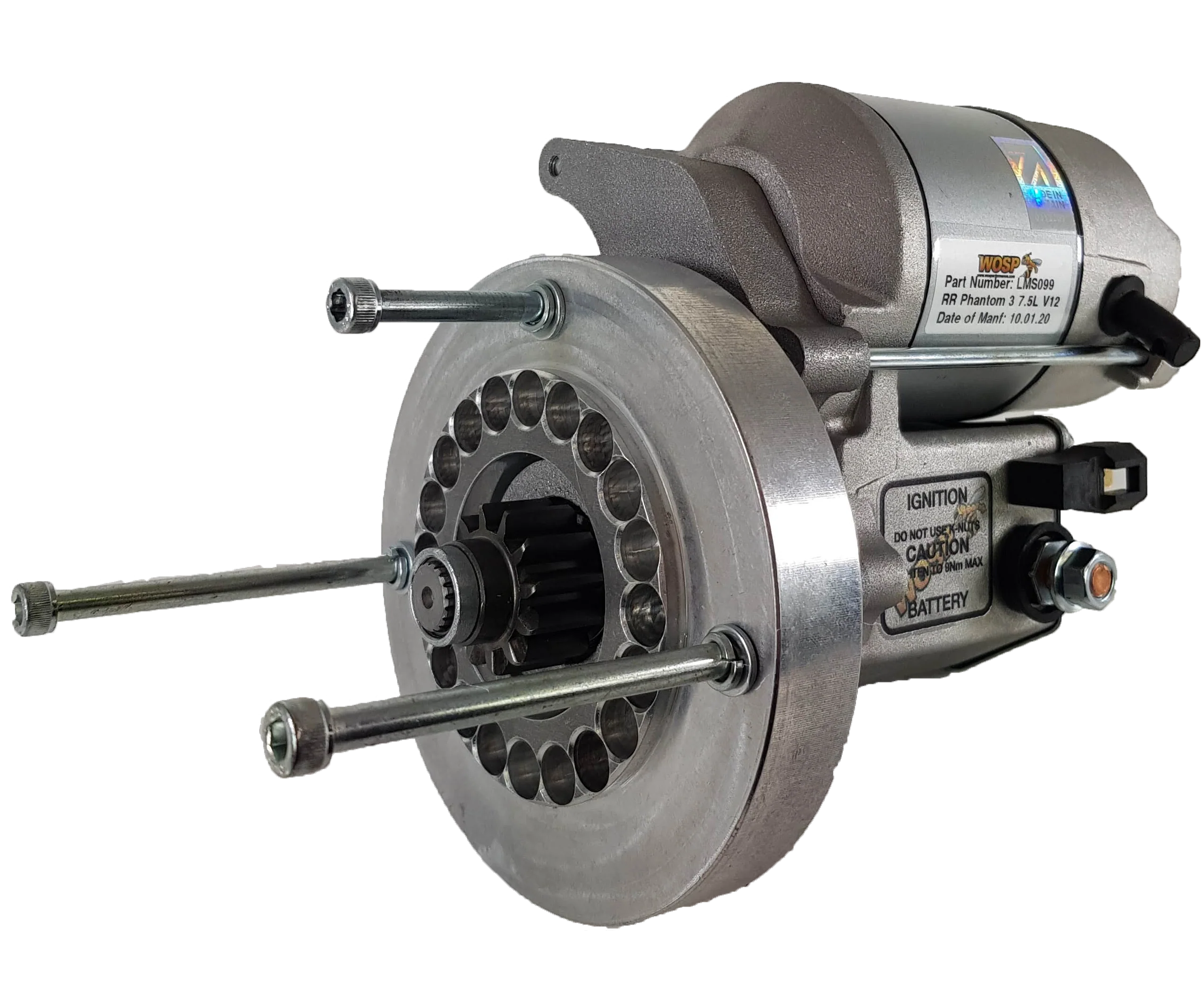 Wosp Rolls Royce Phantom III 7.5L 7338cc V12 '36-'39 high torque starter motor (LMS099)