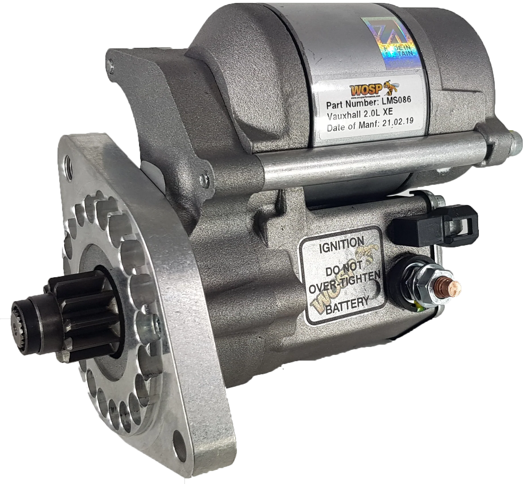 Wosp Vauxhall / Opel 2.0L XE 'redtop' high torque starter motor (LMS086)