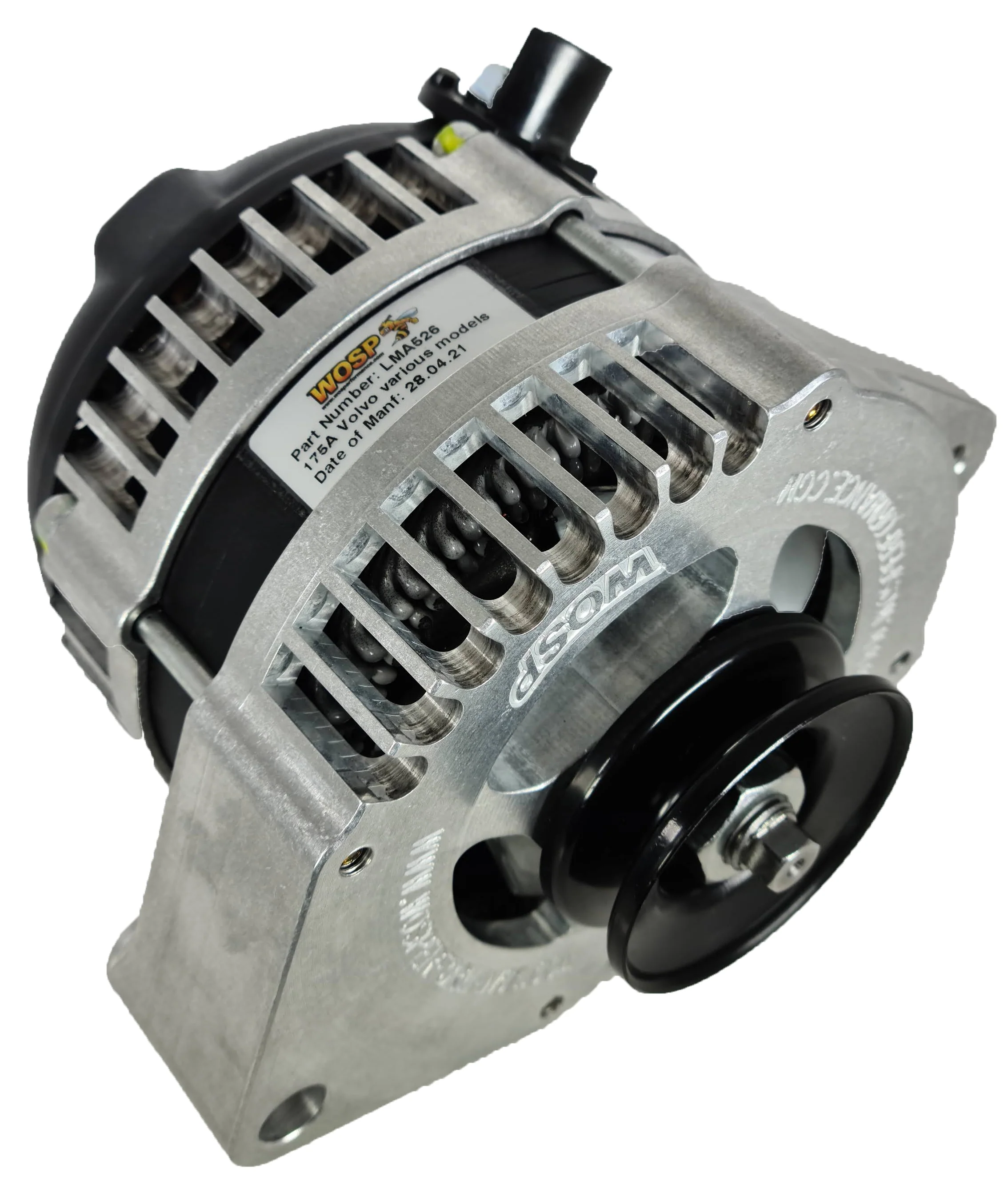 Wosp Volvo 142 / 144 / 145 / 242 / 245 / Amazon / P1800 175A Alternator (Thick 41.5mm Lug) (LMA526)