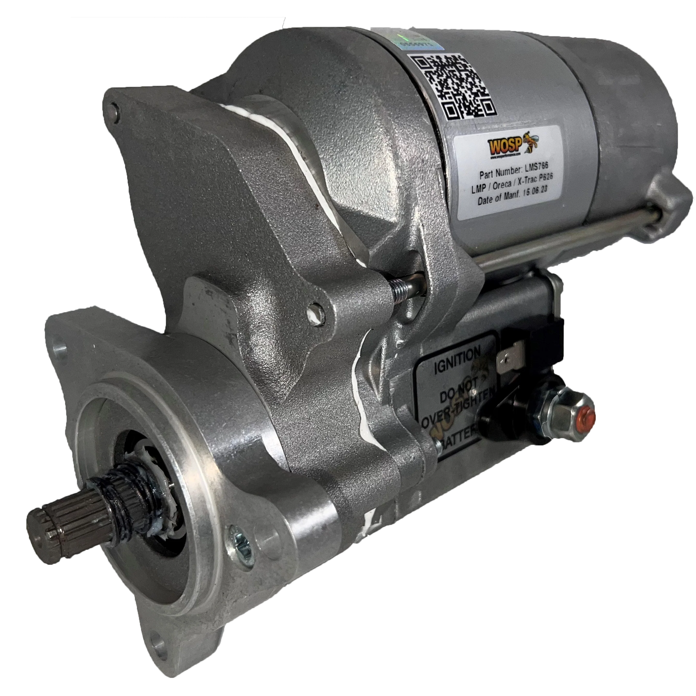 Wosp XTrac P626 transverse LMP2 transmission high torque starter motor (LMS766)